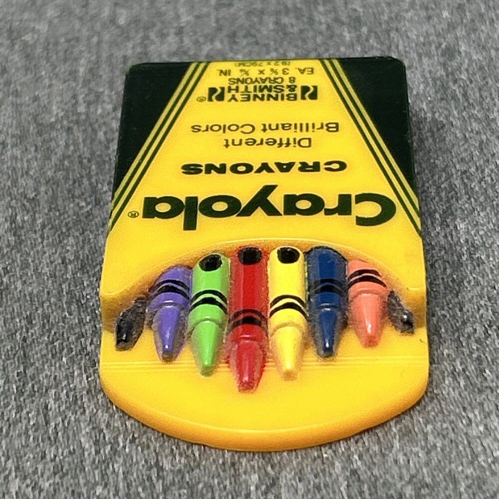 Vintage Crayola Fridge Magnet 1988 Binney And Smith Crayon Box Collectible